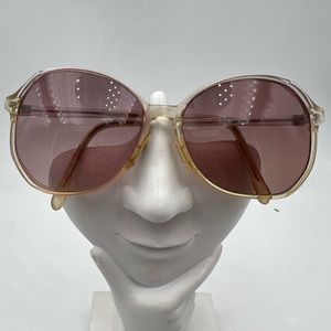 Vintage Swank Translucent Oval Sunglasses Frames Karen 915-057